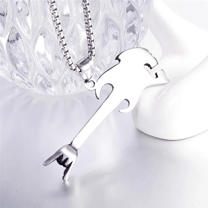 Retro Guitar Necklace