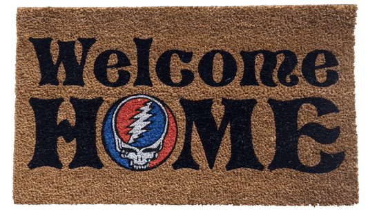 17 x 29 Inch Doormat – Grateful Dead “Grateful to Be Home” Design 2 - AMPED
