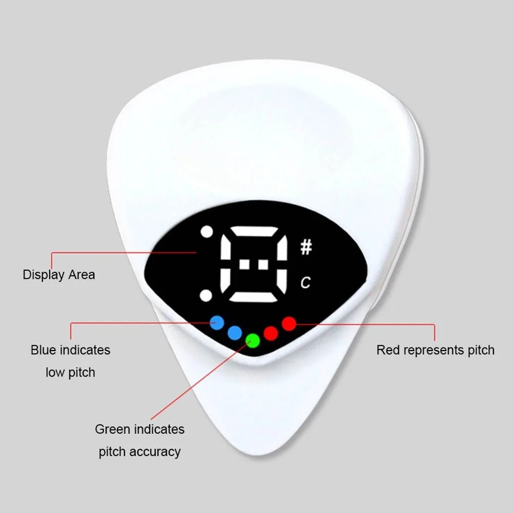 2 - in - 1 Guitar Pick Tuner - AMPED