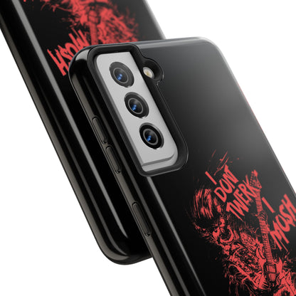 I DON'T TWERK I MOSH - Phone Case (black)