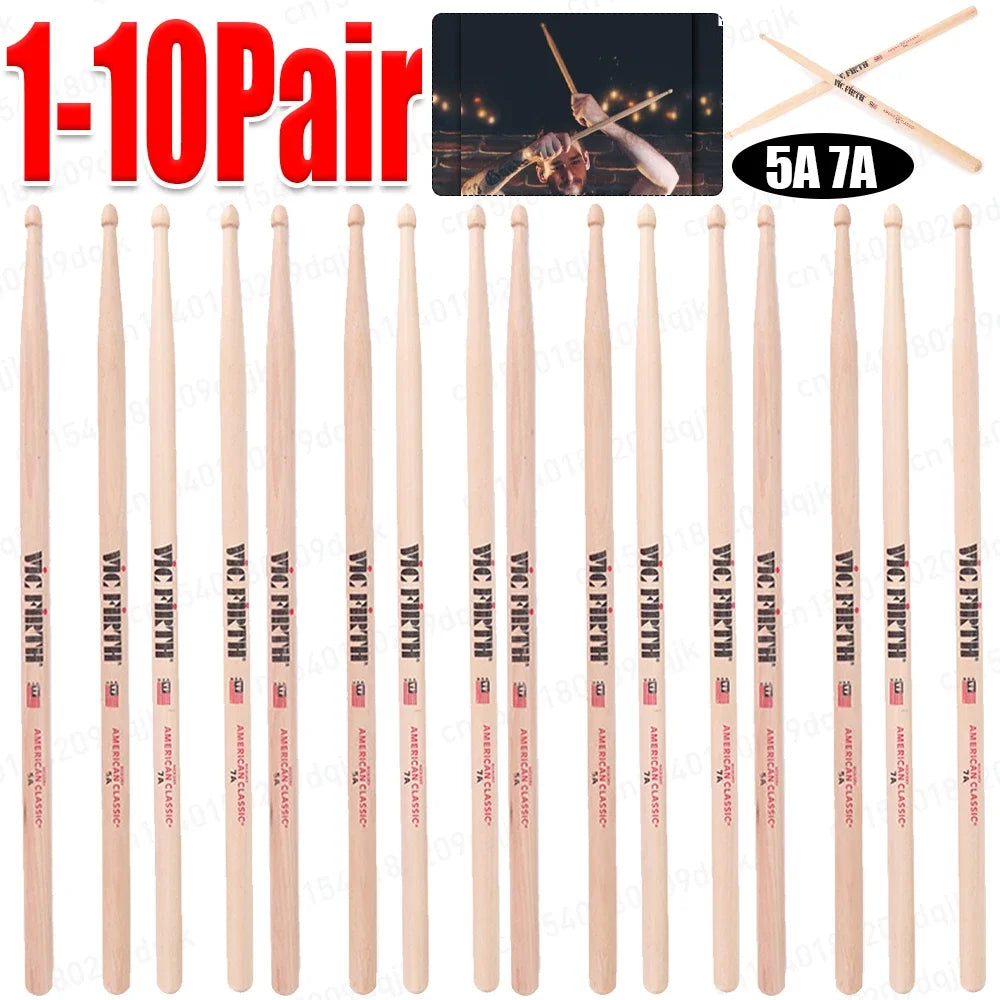 Professional 5A7A5B MapleWood Drum Sticks