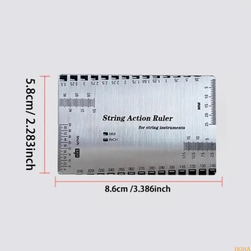 String Action Gauge Ruler