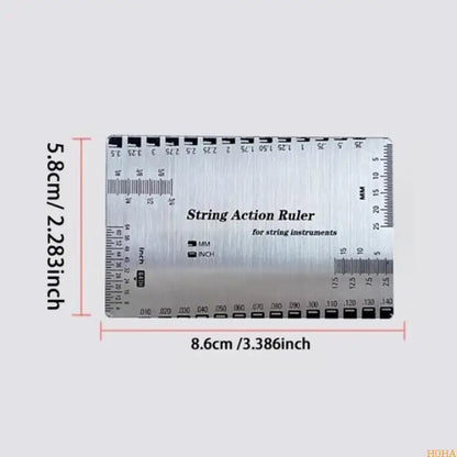 String Action Gauge Ruler