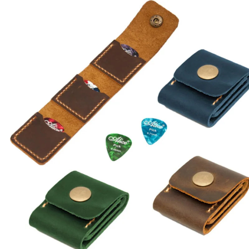 Leather Guitar Pick Holder