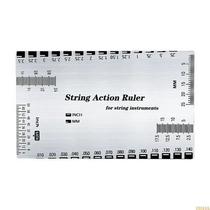 String Action Gauge Ruler