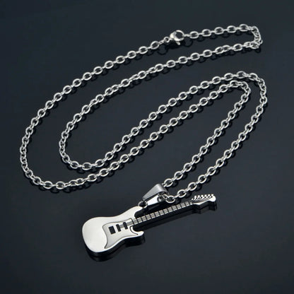 Stainless Steel Geometric Pendant Necklace