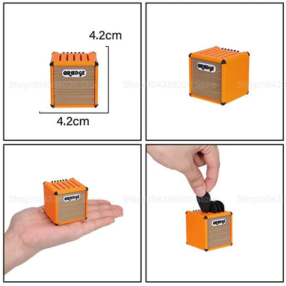 AmpBlock 3D Mini Speaker – Portable Guitar Pick Holder - AMPED