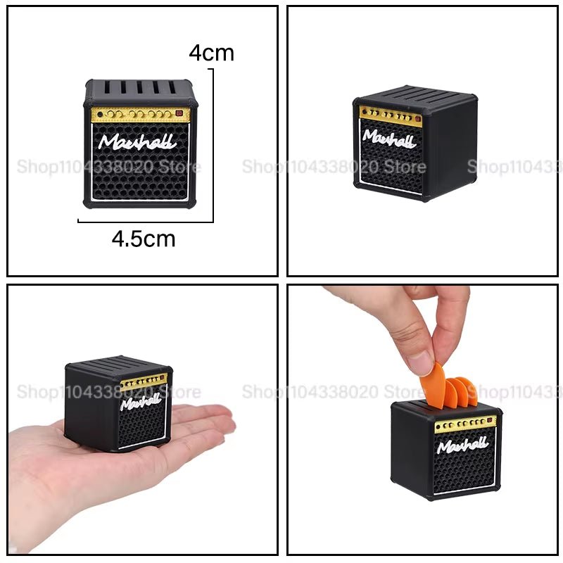 AmpBlock 3D Mini Speaker – Portable Guitar Pick Holder - AMPED