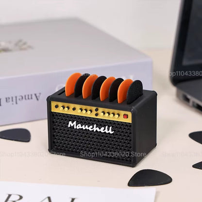 AmpBlock 3D Mini Speaker – Portable Guitar Pick Holder - AMPED