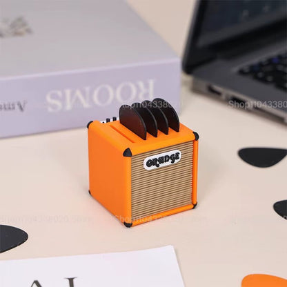 AmpBlock 3D Mini Speaker – Portable Guitar Pick Holder - AMPED