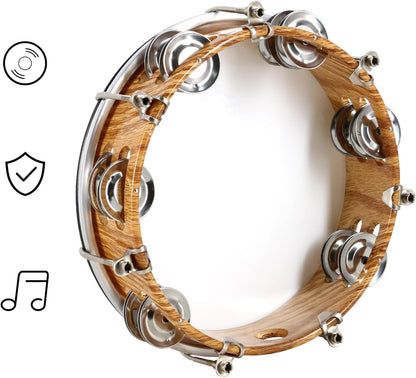 Amped GrooveLite 8″ Handheld Tambourine - AMPED