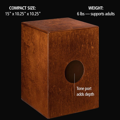 Backbeat Jam Cajon – Snare & Bass Box Drum - AMPED