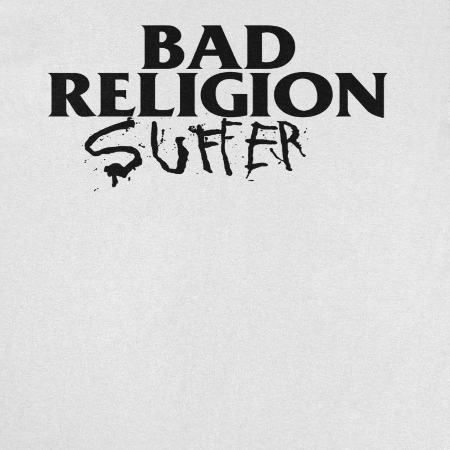 Bad Religion Suffer 89 EU Tour Front White T-Shirt - AMPED
