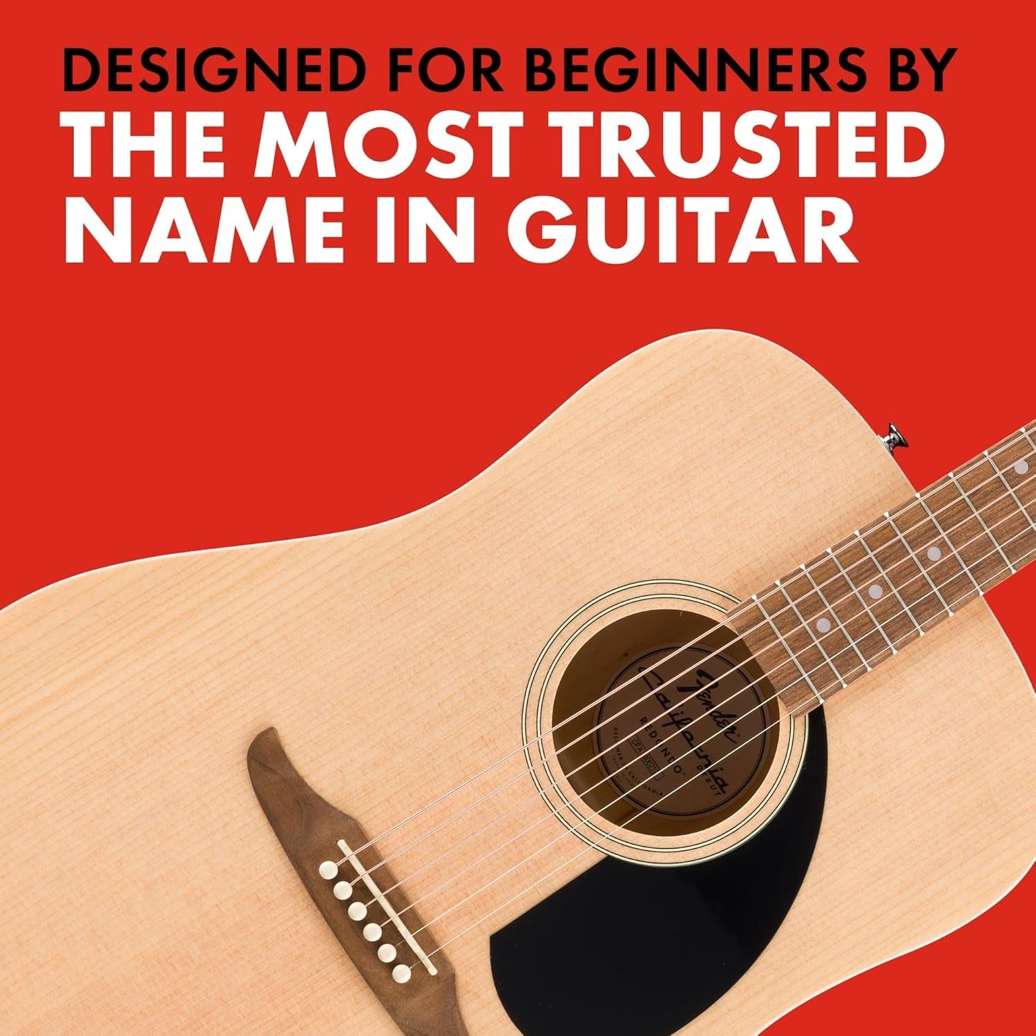 California Redondo Beginner Acoustic Guitar - AMPED