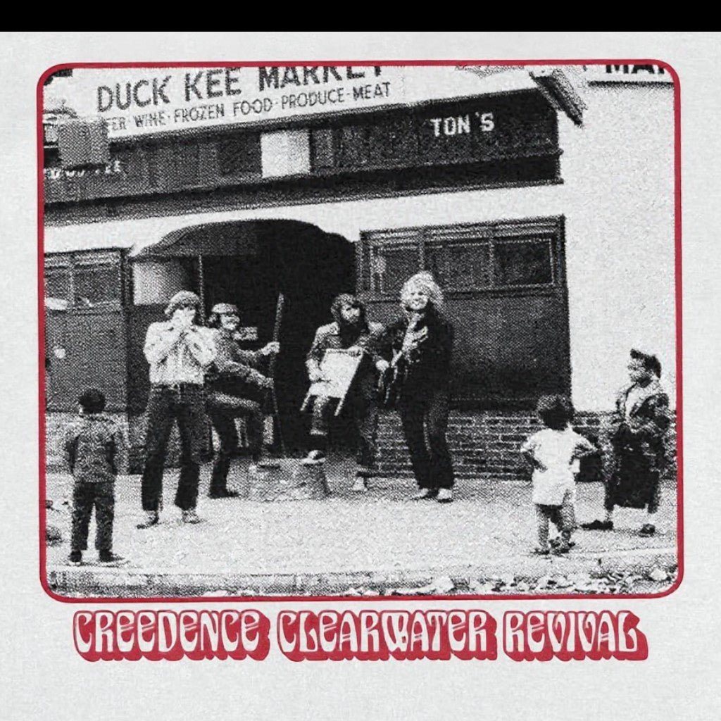 Creedence Clearwater Revival CCR Market Band Photo White T-Shirt - AMPED