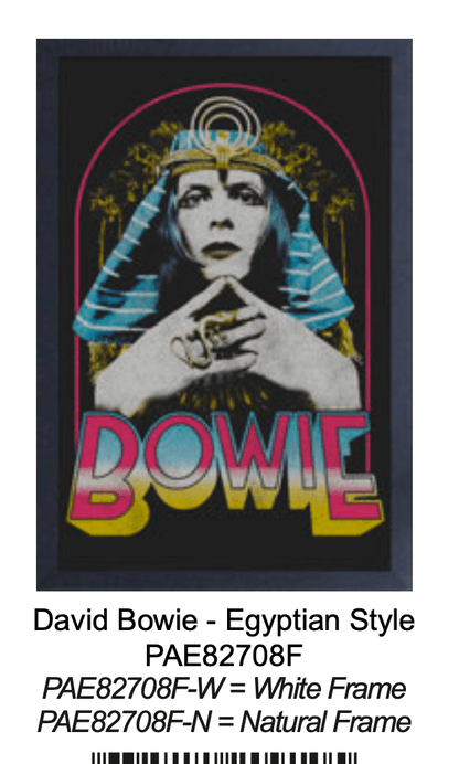 David Bowie – Egyptian Style Poster (11 x 17) - AMPED