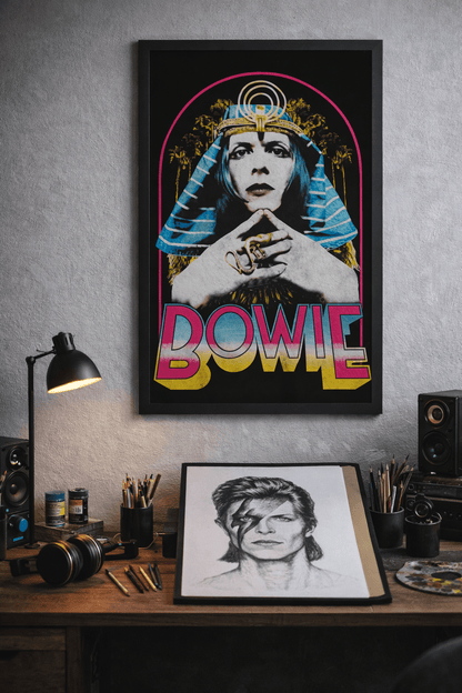 David Bowie – Egyptian Style Poster (11 x 17) - AMPED