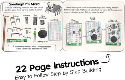 DIY Theremin Electronics Learning Kit - AMPED