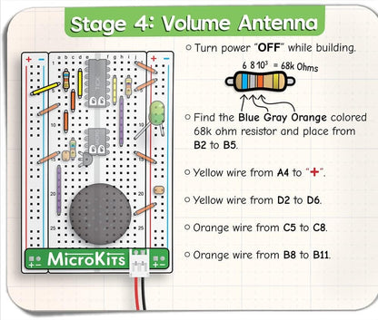 DIY Theremin Electronics Learning Kit - AMPED