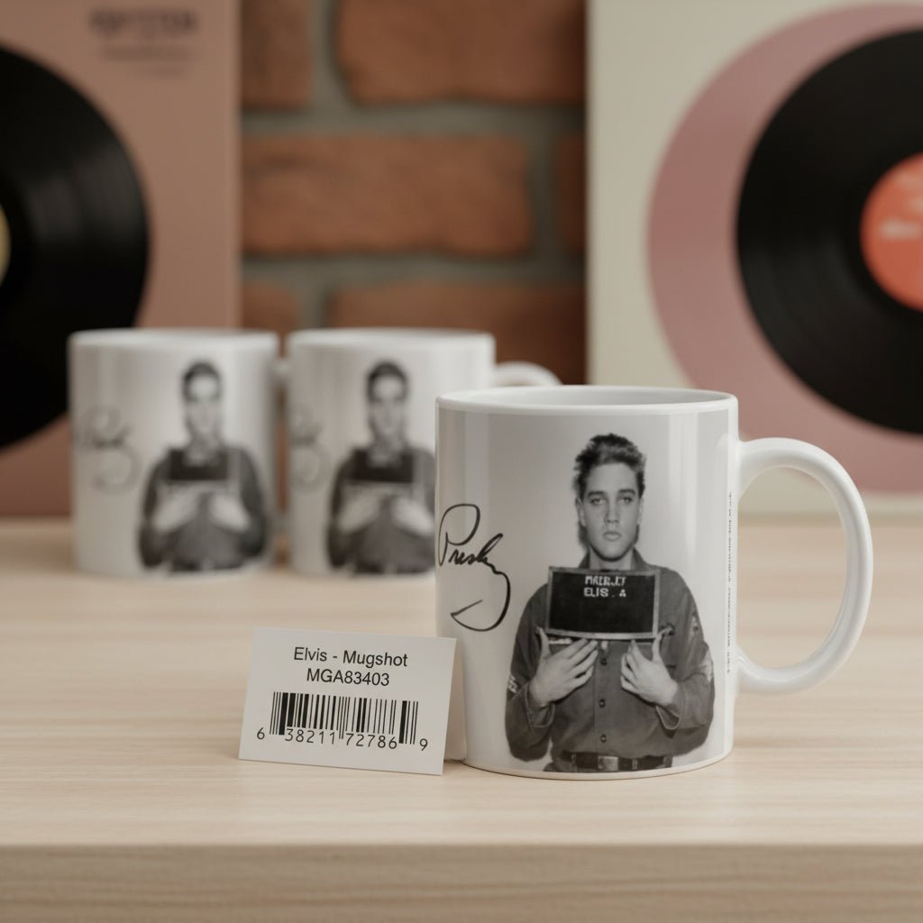Elvis mugshot mug - AMPED