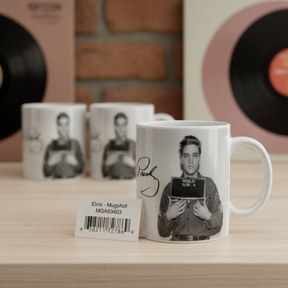 Elvis mugshot mug - AMPED