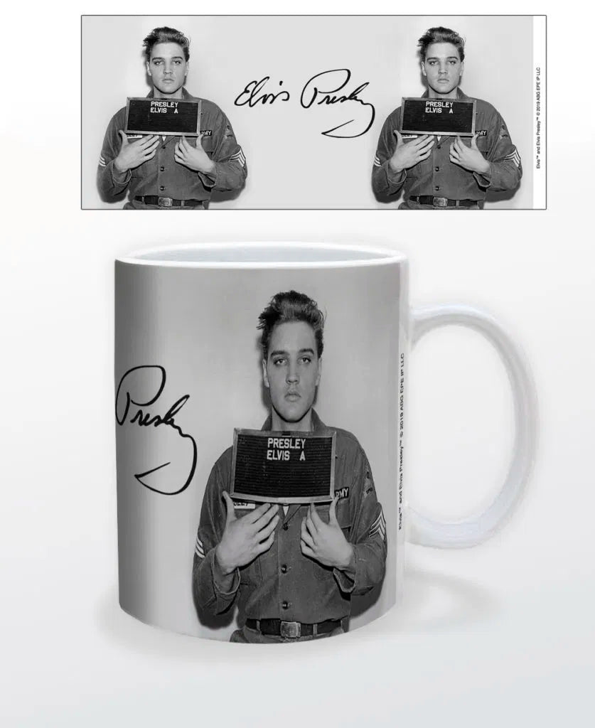 Elvis mugshot mug - AMPED