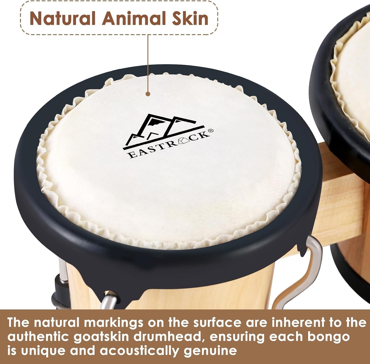 Fiesta Twin Bongos – 4" & 5" Starter Drum Set - AMPED