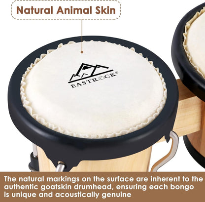 Fiesta Twin Bongos – 4" & 5" Starter Drum Set - AMPED
