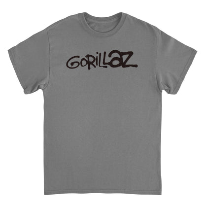 GORILLAZ Logo Graffiti Black T-Shirt - AMPED