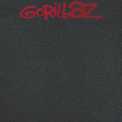 GORILLAZ Logo Graffiti Red T-Shirt - AMPED