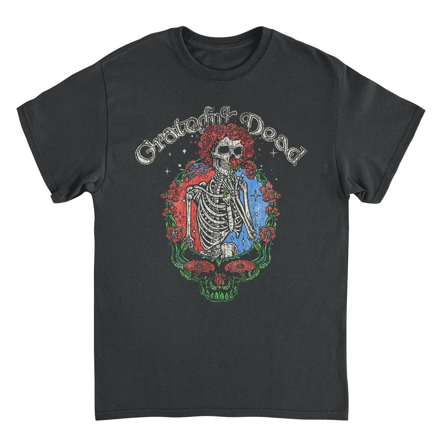 Grateful Dead Floral Stealie T-Shirt - AMPED