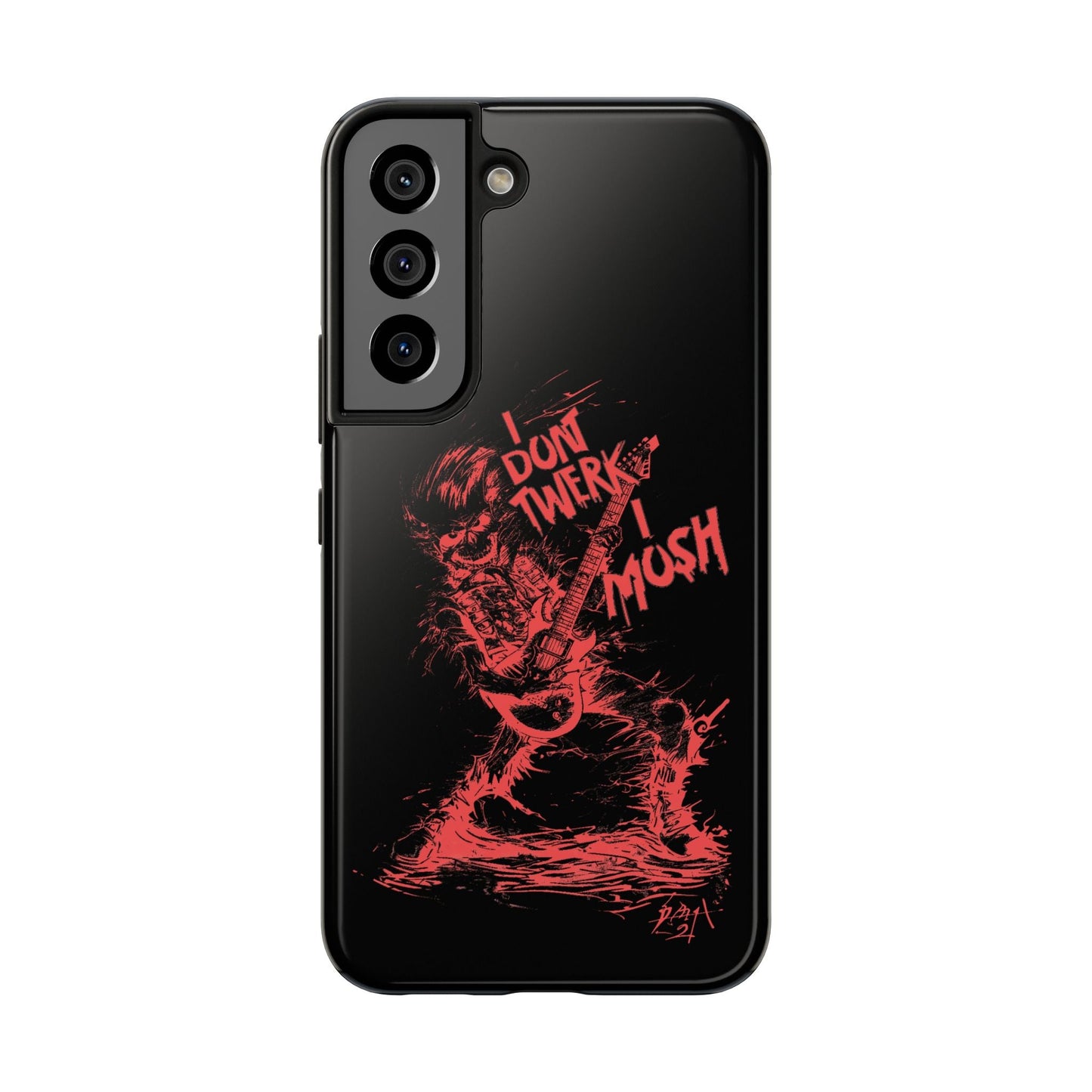 I DON'T TWERK I MOSH - Phone Case (black) - AMPED