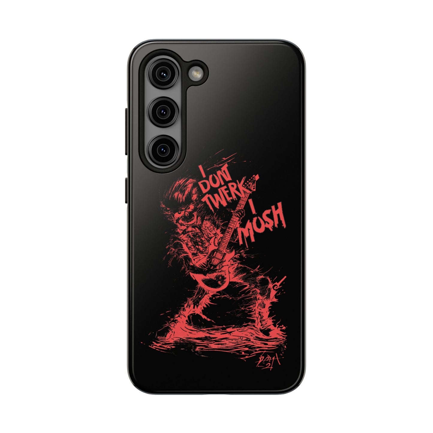 I DON'T TWERK I MOSH - Phone Case (black) - AMPED