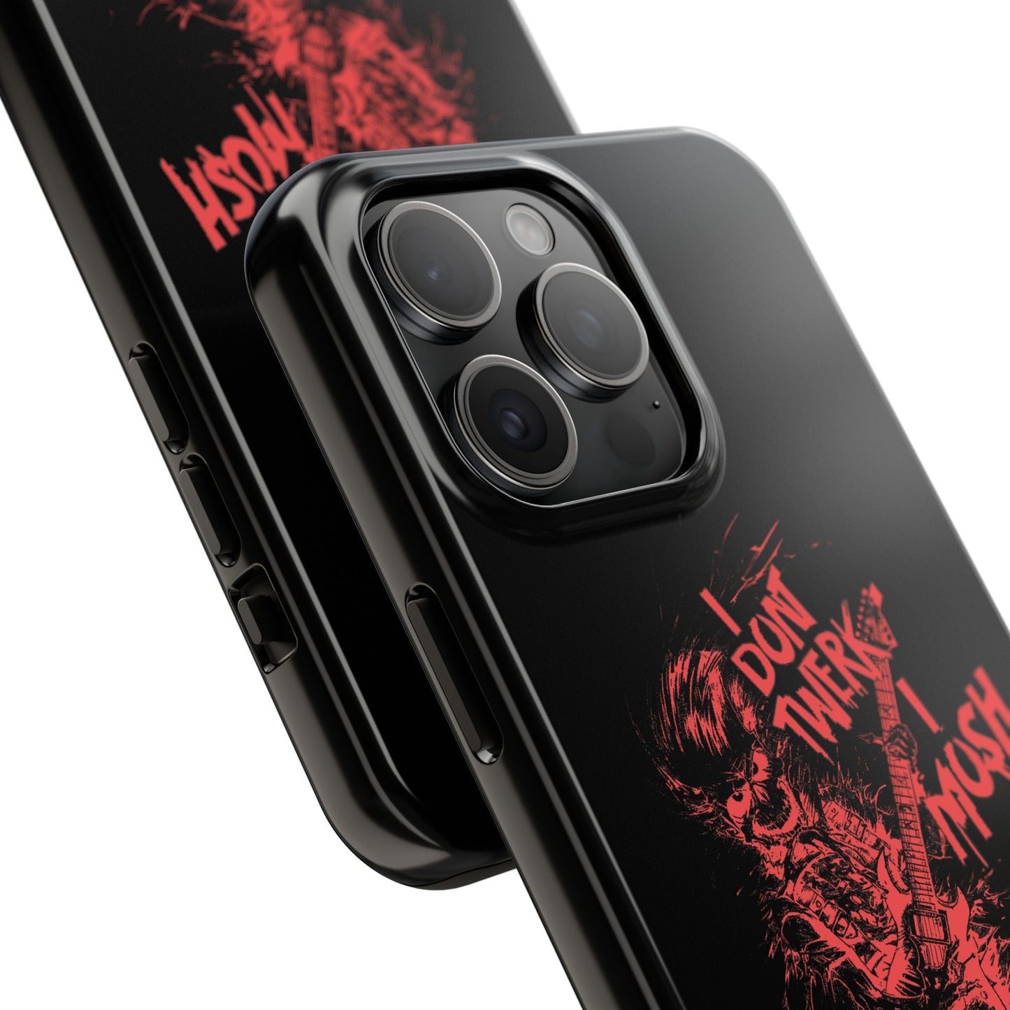 I DON'T TWERK I MOSH - Phone Case (black) - AMPED