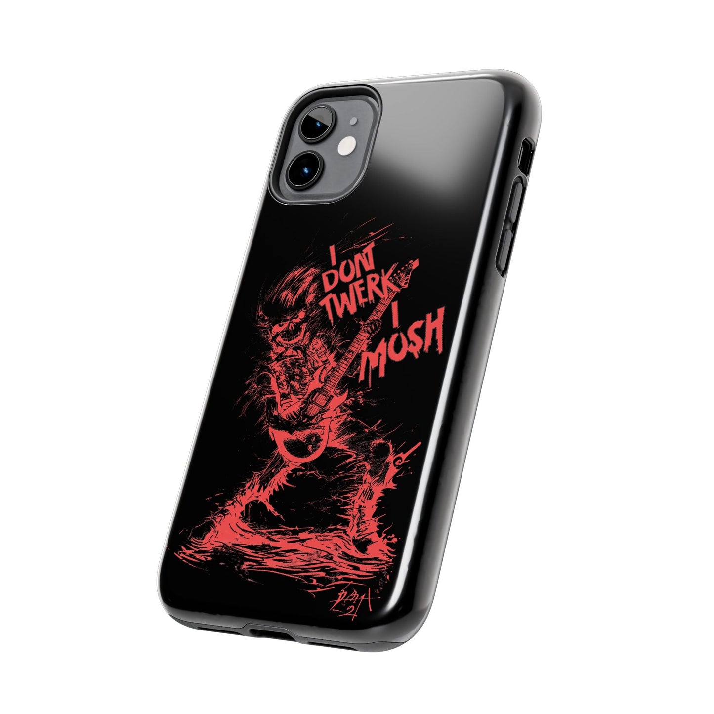 I DON'T TWERK I MOSH - Phone Case (black) - AMPED