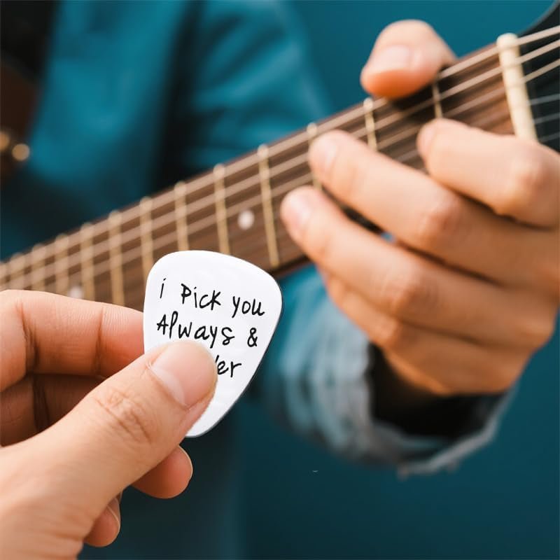 “I Pick You” Musician Gift – Engraved Guitar Pick Keepsake - AMPED