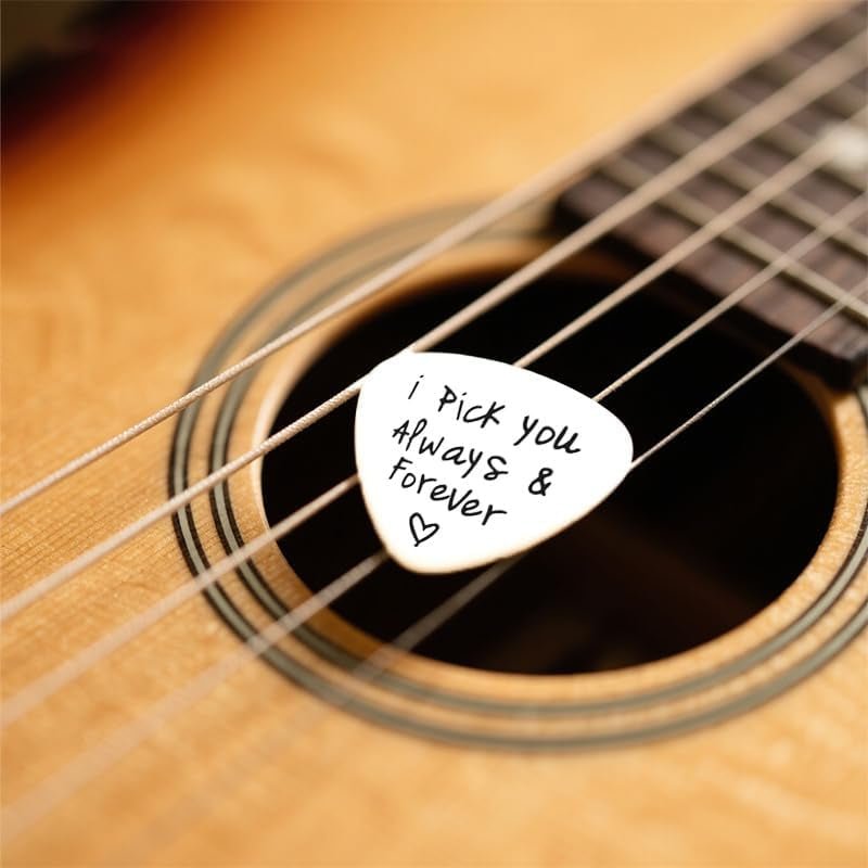 “I Pick You” Musician Gift – Engraved Guitar Pick Keepsake - AMPED