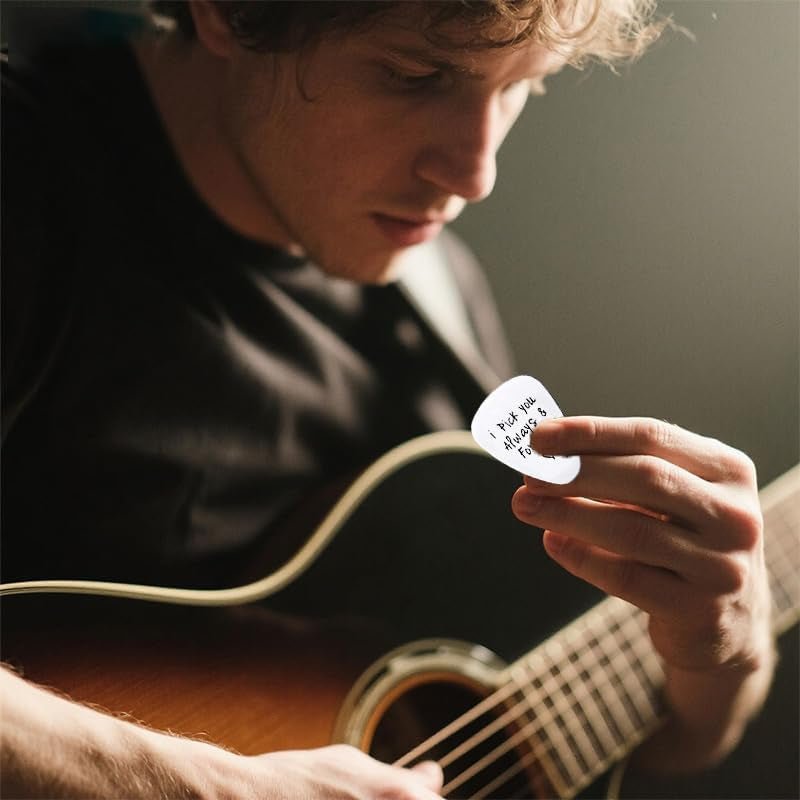 “I Pick You” Musician Gift – Engraved Guitar Pick Keepsake - AMPED