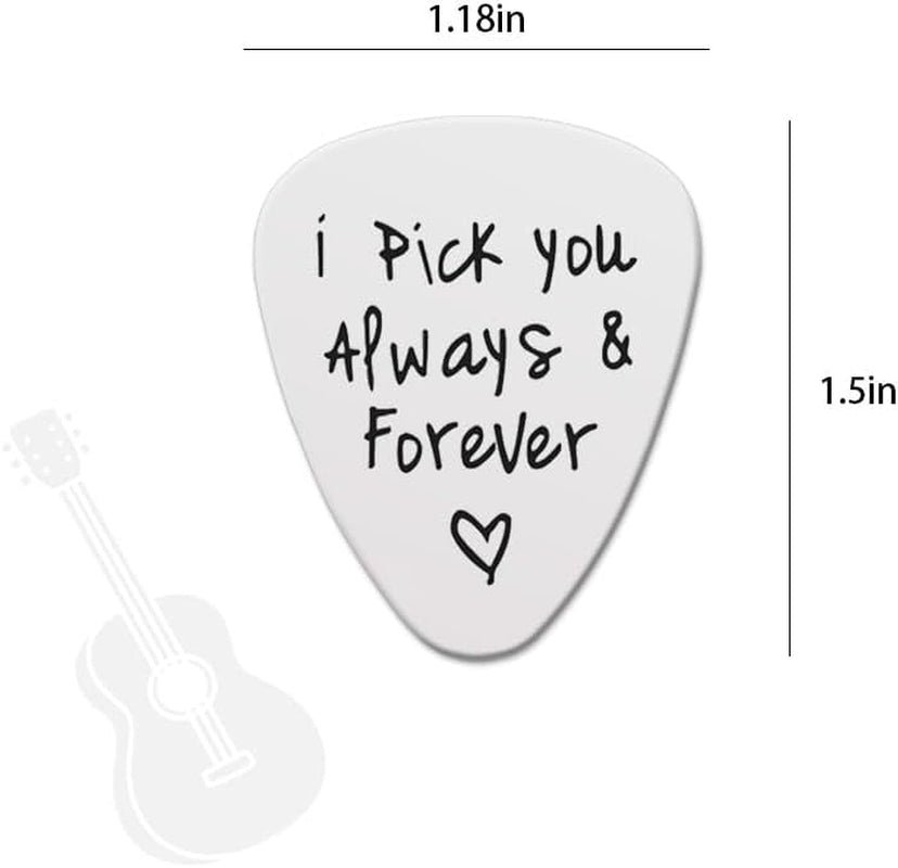 “I Pick You” Musician Gift – Engraved Guitar Pick Keepsake - AMPED