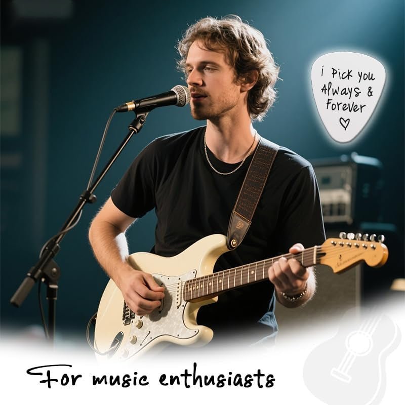 “I Pick You” Musician Gift – Engraved Guitar Pick Keepsake - AMPED