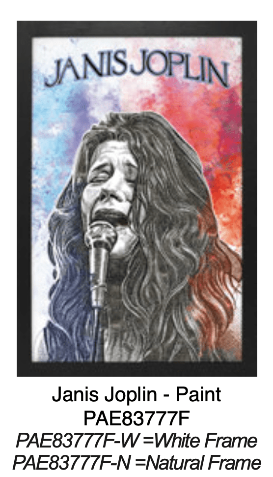 Janis Joplin – Paint (11 x 17 Poster) - AMPED
