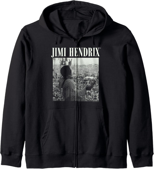 Jimmy Hendrix At WoodStock Licensed Hoodie - AMPED