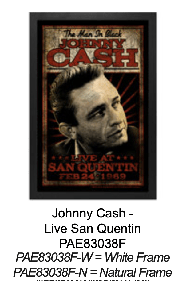 🎸 Johnny Cash – Live at San Quentin (11x17 Poster) - AMPED