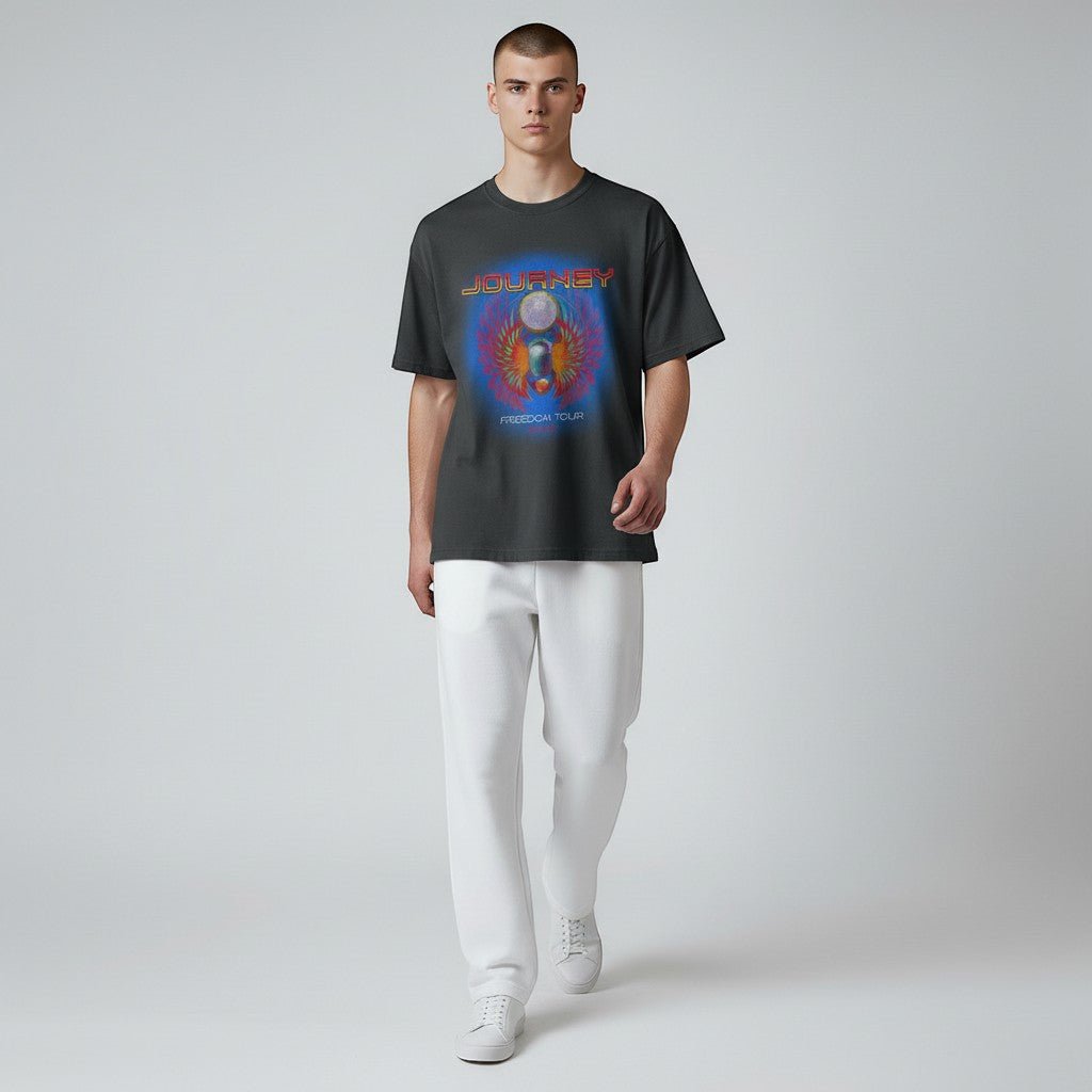 Journey Freedom Tour 2022 Black T-Shirt - AMPED