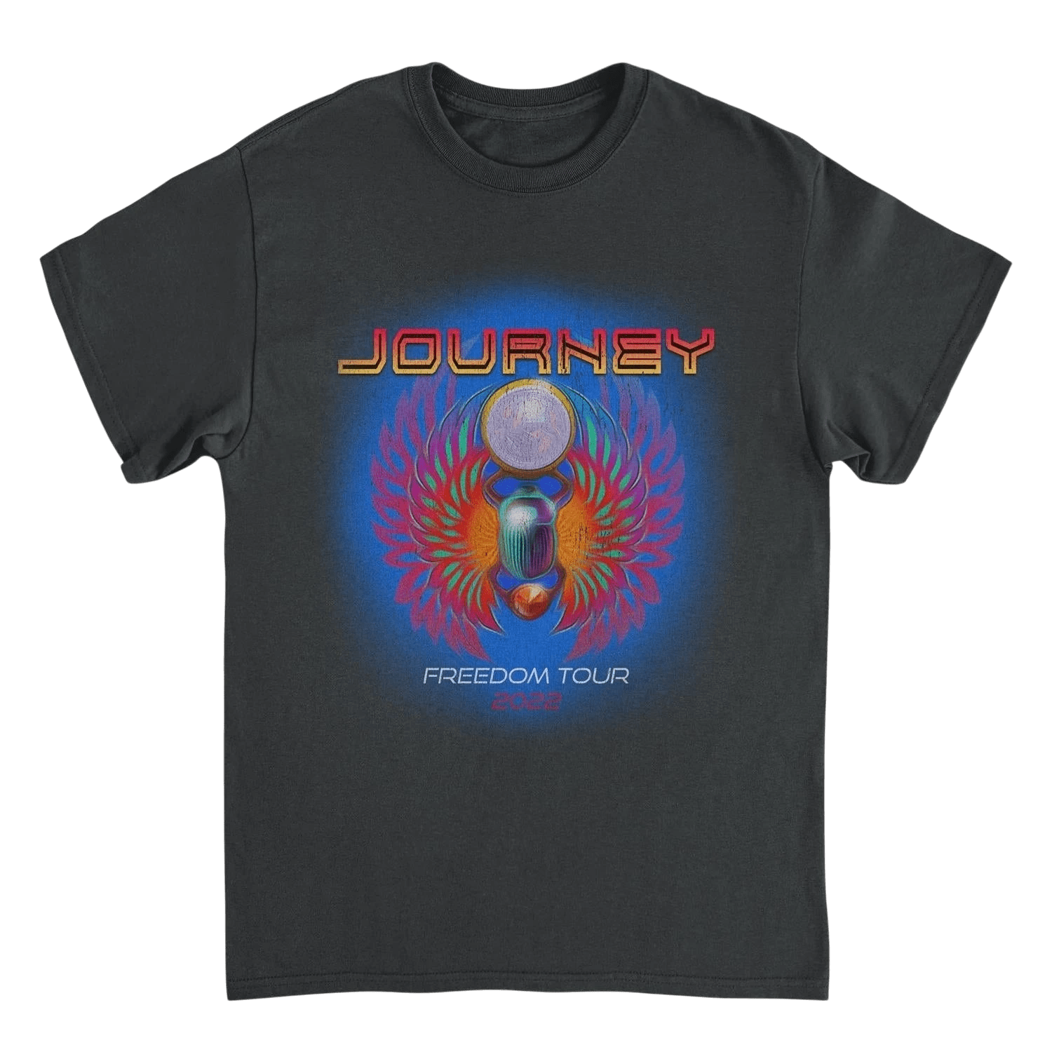 Journey Freedom Tour 2022 Black T-Shirt - AMPED