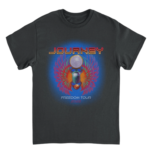 Journey Freedom Tour 2022 Black T-Shirt - AMPED
