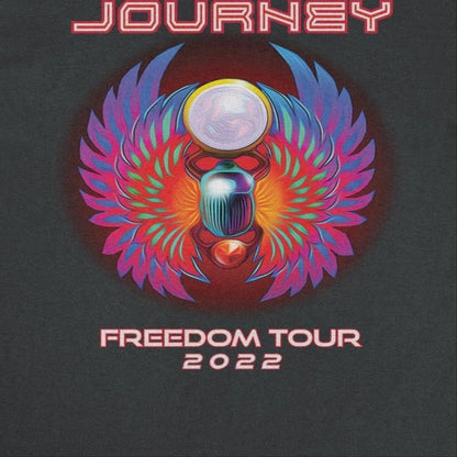 Journey Freedom Tour 2022 Colorful Black T-Shirt - AMPED