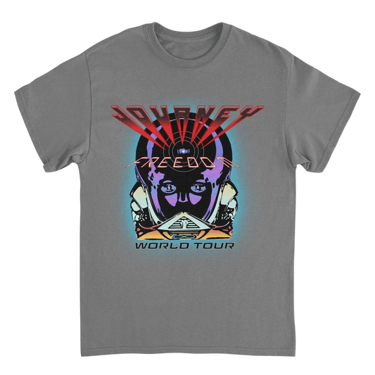 Journey Freedom World Tour Charcoal T-Shirt - AMPED