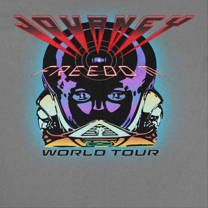 Journey Freedom World Tour Charcoal T-Shirt - AMPED