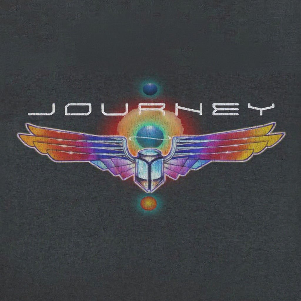 Journey Journey Logo Distress Scarab Black T-Shirt - AMPED